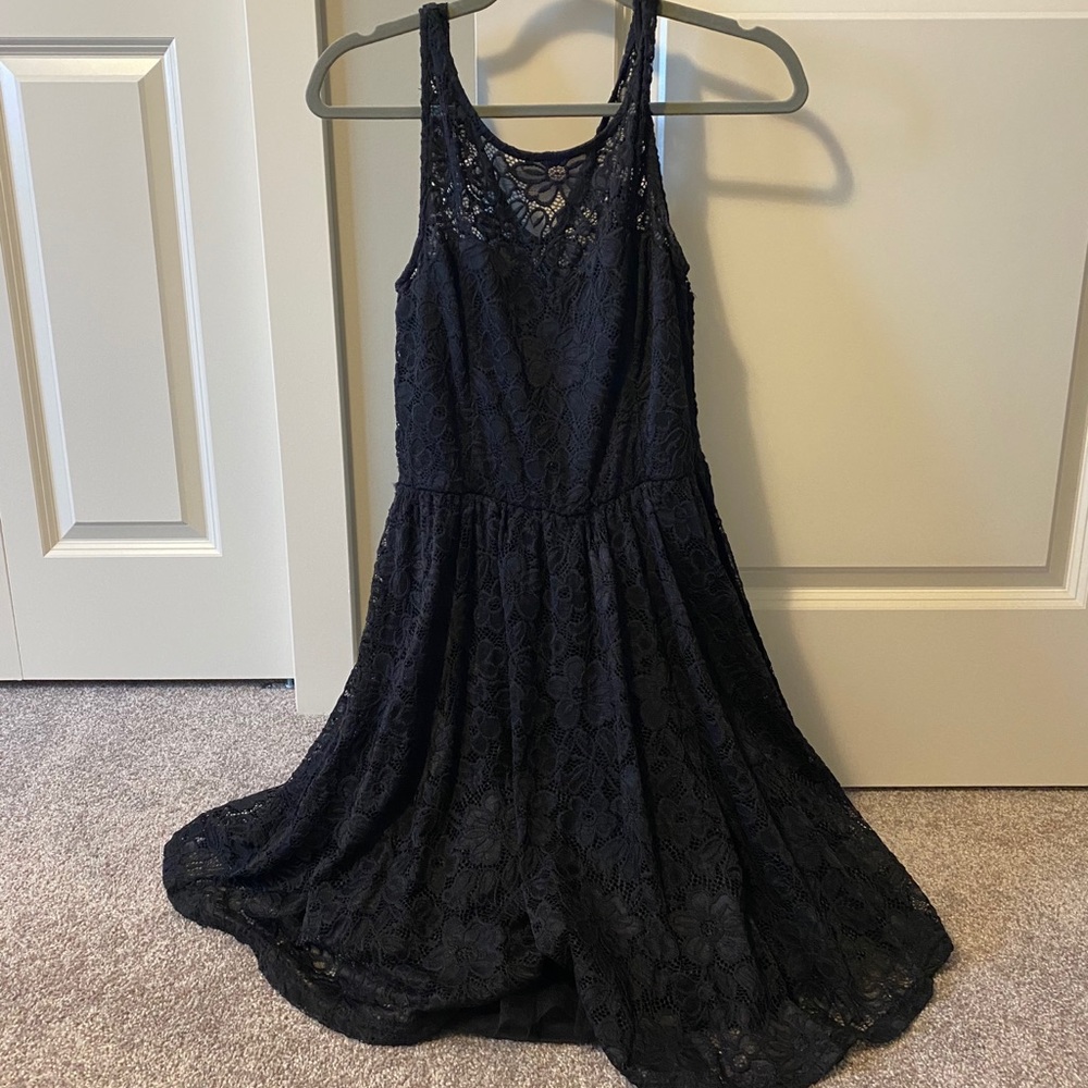 Black lace dress